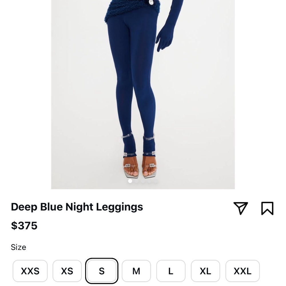 Deep Blue Night Crop Top - Picture 5 of 6